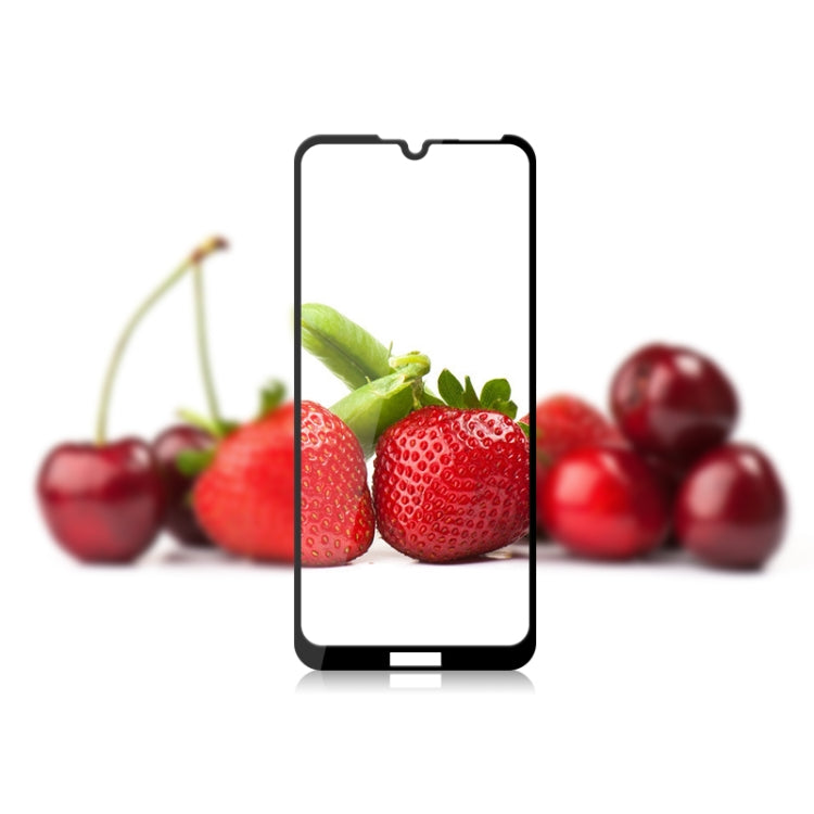 mocolo 0.33mm 9H 2.5D Silk Print Tempered Glass Film for Huawei Y7 2019 / Enjoy 9(Black)