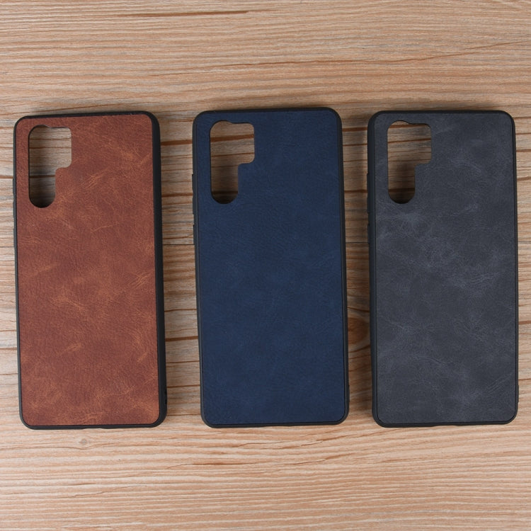 Shockproof Sheep Skin PC + PU + TPU Case for Huawei P30 Pro(Blue)