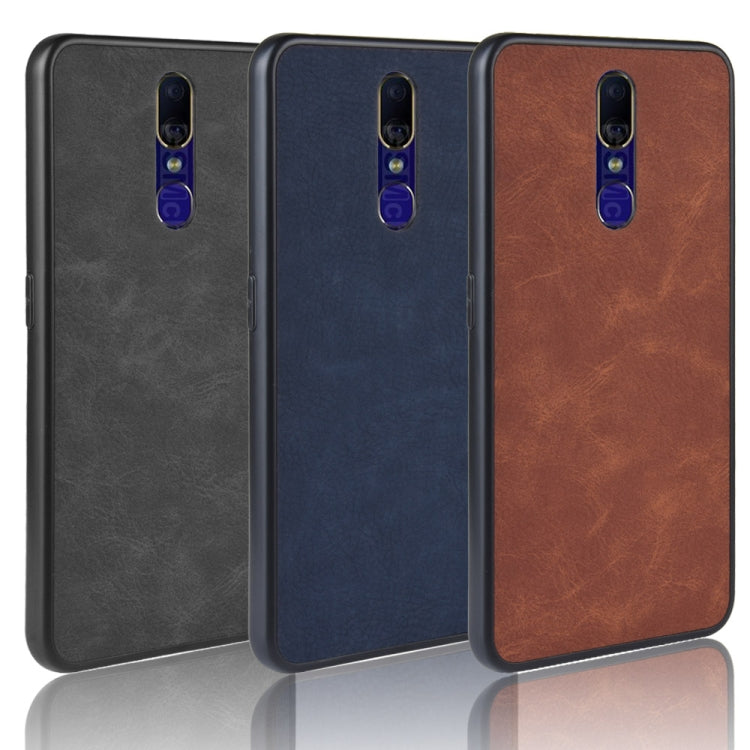 Shockproof Sheep Skin PC + PU + TPU Case for OPPO F11(Brown)