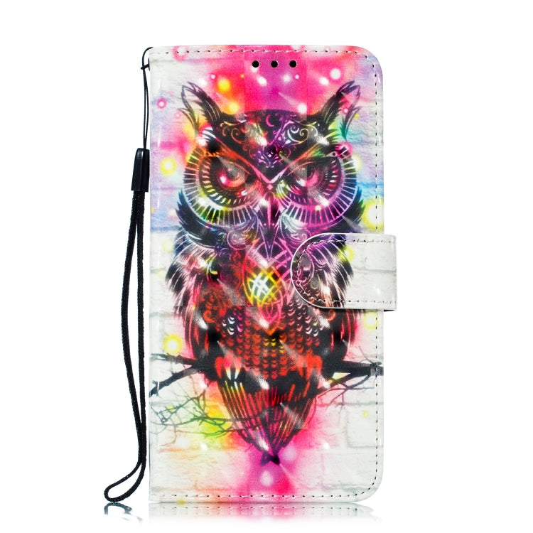3D Pattern Colored Drawing Horizontal Flip Leather Case for Huawei P Smart+ (2019) & P Smart (2019) & Enjoy 9S , with Holder & Card Slots & Wallet & Lanyard