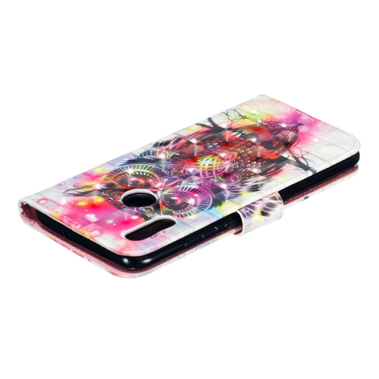 3D Pattern Colored Drawing Horizontal Flip Leather Case for Huawei P Smart+ (2019) & P Smart (2019) & Enjoy 9S , with Holder & Card Slots & Wallet & Lanyard