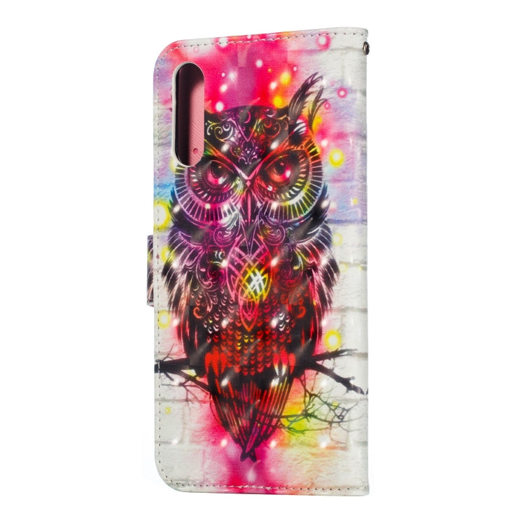 3D Pattern Colored Drawing Horizontal Flip Leather Case for Huawei Y5 (2019) & Glory 8S , with Holder & Card Slots & Wallet & Lanyard