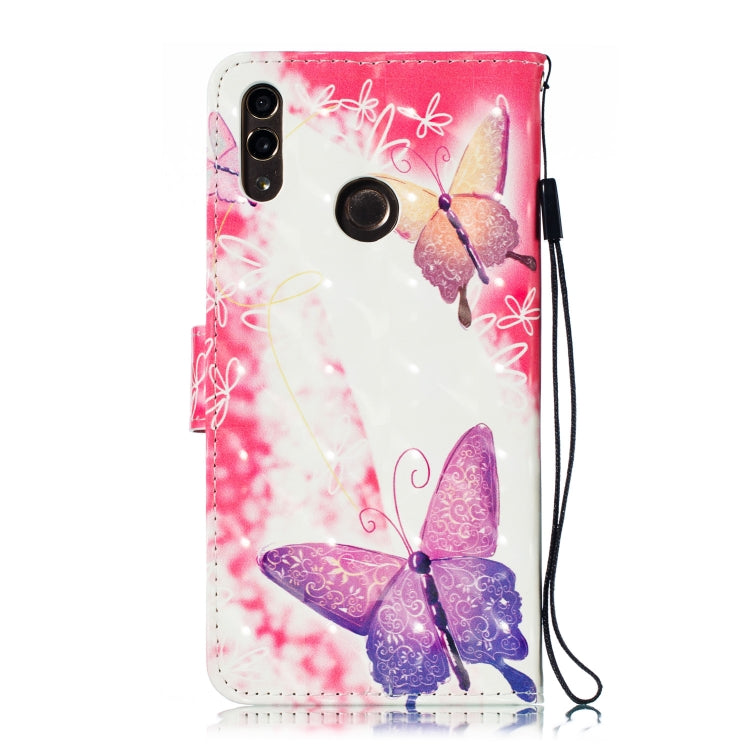 3D Pattern Colored Drawing Horizontal Flip Leather Case for Huawei Enjoy 9 & Y7 (2019) & Y7 Prime (2019) & Y7 Pro (2019), with Holder & Card Slots & Wallet & Lanyard