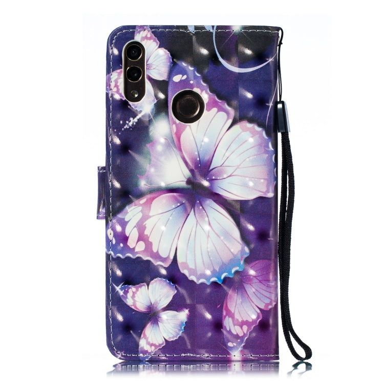 3D Pattern Colored Drawing Horizontal Flip Leather Case for Huawei Enjoy 9 & Y7 (2019) & Y7 Prime (2019) & Y7 Pro (2019), with Holder & Card Slots & Wallet & Lanyard