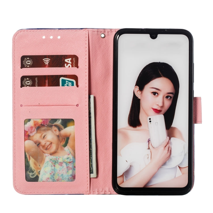 3D Pattern Colored Drawing Horizontal Flip Leather Case for Huawei Enjoy 9 & Y7 (2019) & Y7 Prime (2019) & Y7 Pro (2019), with Holder & Card Slots & Wallet & Lanyard