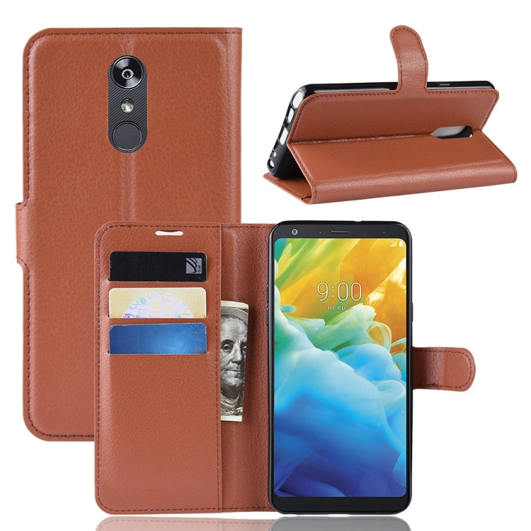 Litchi Texture Horizontal Flip Leather Case for LG Stylo 5, with Holder & Card Slots & Wallet