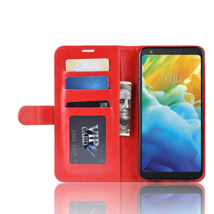 Crazy Horse Texture Horizontal Flip PU Leather Case for LG Q Stylo 5, with Wallet & Holder & Card Slots & Photo Frame