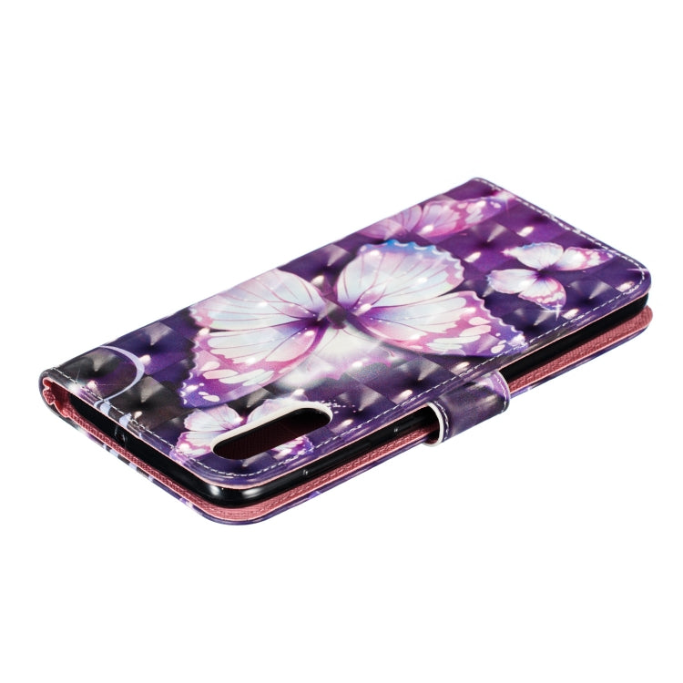 3D Pattern Colored Drawing Horizontal Flip Leather Case for Huawei Y6 Pro (2019) , with Holder & Card Slots & Wallet & Lanyard