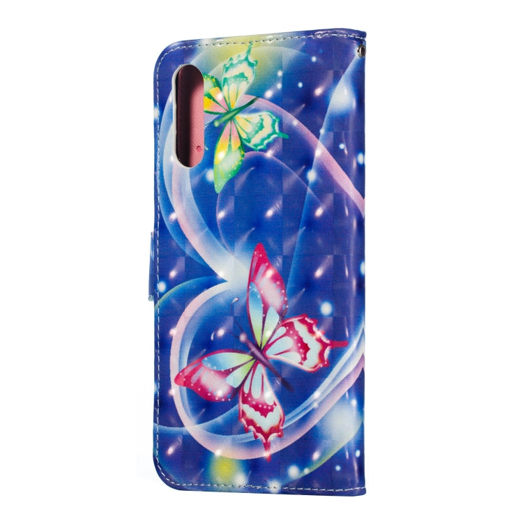 3D Pattern Colored Drawing Horizontal Flip Leather Case for Huawei Y6 Pro (2019) , with Holder & Card Slots & Wallet & Lanyard