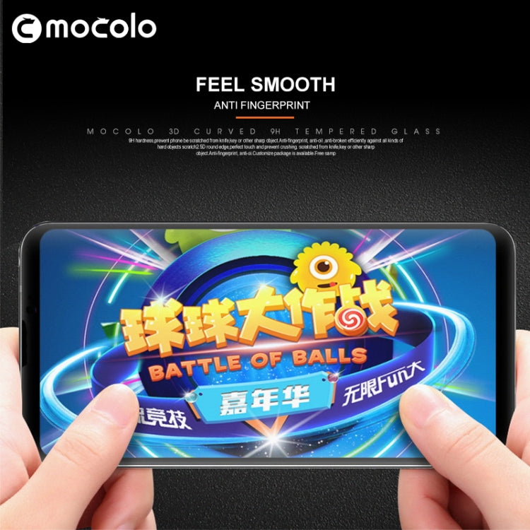 mocolo 0.33mm 9H 3D Curved Full Screen Tempered Glass Film for LG V30 (Black)