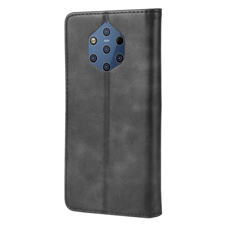 Magnetic Buckle Retro Crazy Horse Texture Horizontal Flip Leather Case for Nokia 9 PureView, with Holder & Card Slots & Photo Frame
