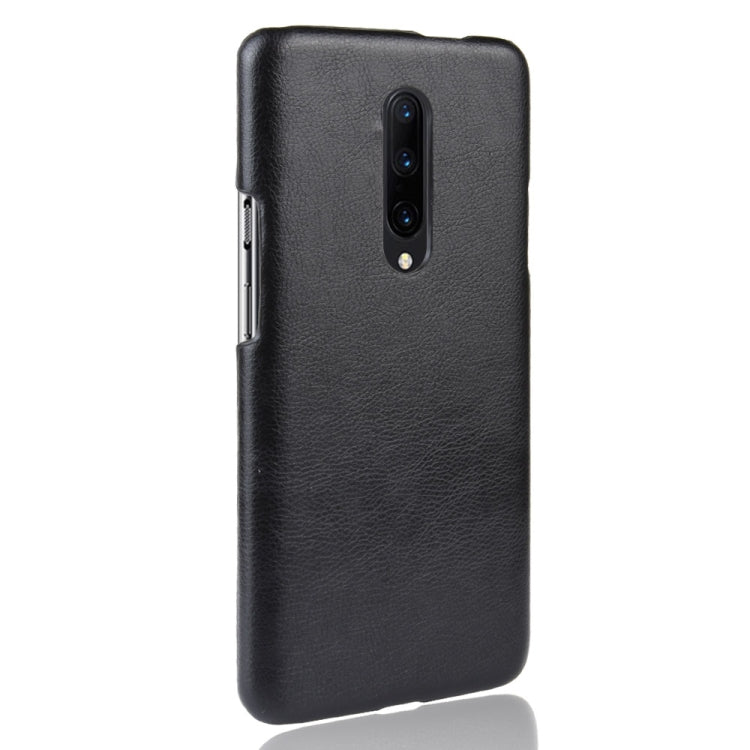 Shockproof Litchi Texture PC + PU Case for OnePlus 7 Pro