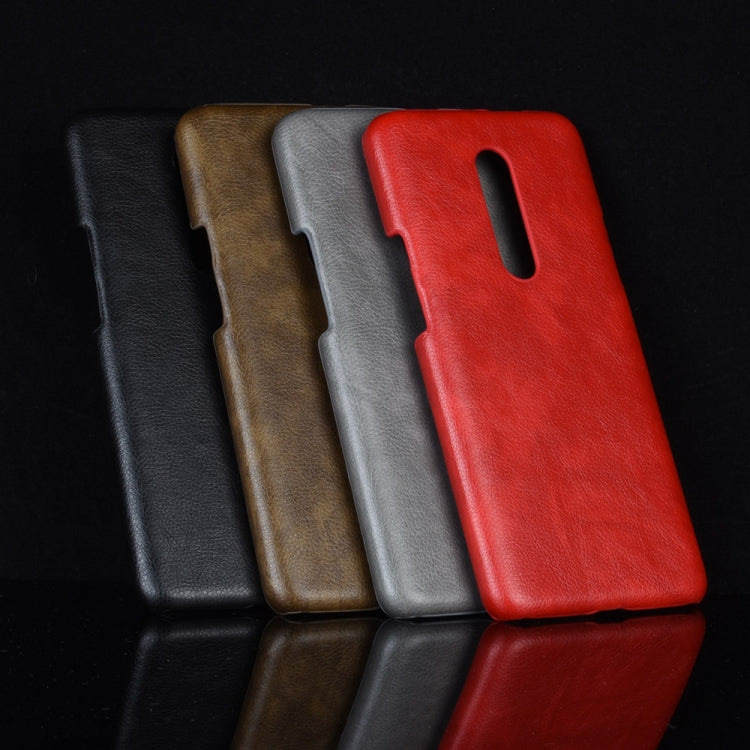 Shockproof Litchi Texture PC + PU Case for OnePlus 7 Pro