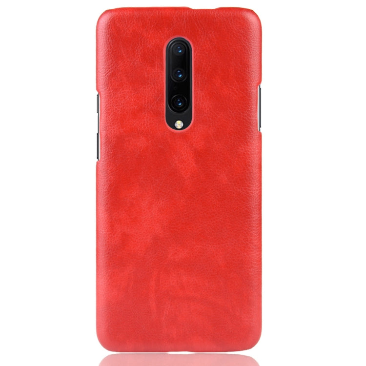 Shockproof Litchi Texture PC + PU Case for OnePlus 7 Pro