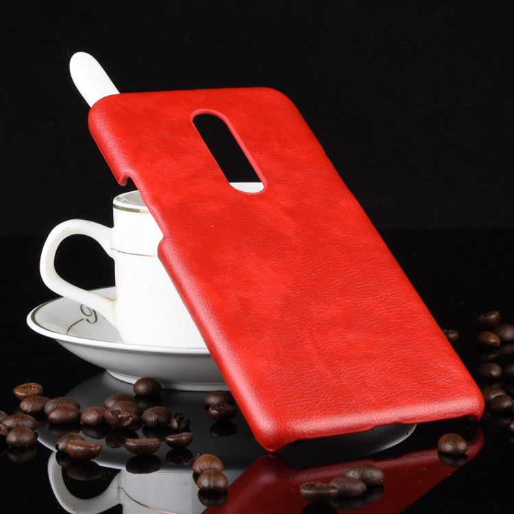 Shockproof Litchi Texture PC + PU Case for OnePlus 7 Pro