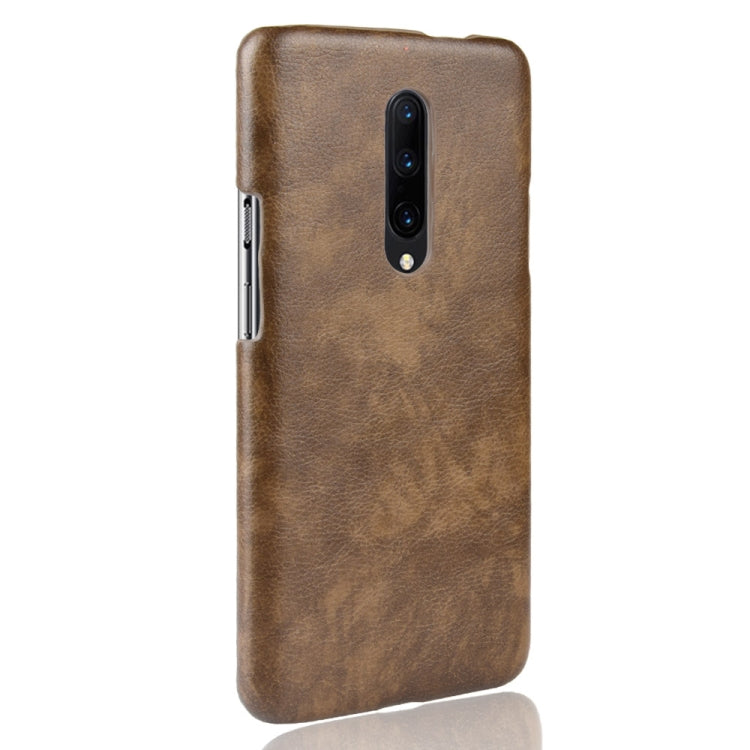 Shockproof Litchi Texture PC + PU Case for OnePlus 7 Pro