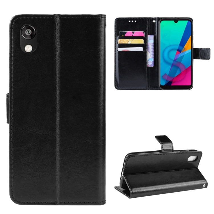 Retro Crazy Horse Texture Horizontal Flip Leather Case for Huawei Honor 8S, with Holder & Card Slots & Photo Frame