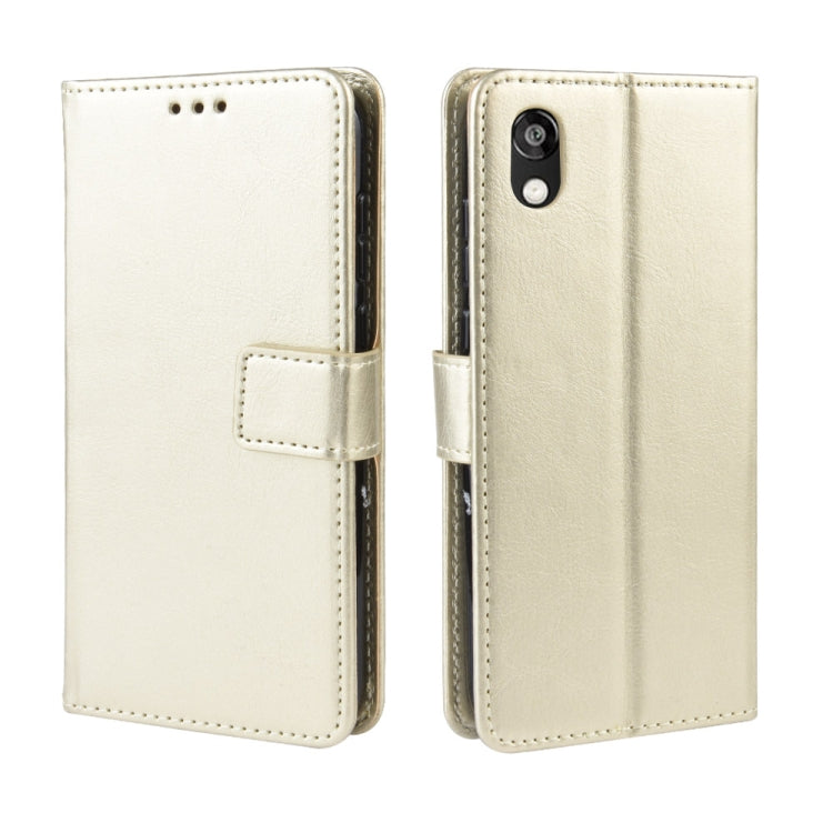Retro Crazy Horse Texture Horizontal Flip Leather Case for Huawei Honor 8S, with Holder & Card Slots & Photo Frame
