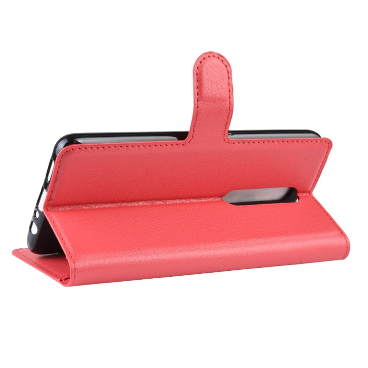 Litchi Texture Horizontal Flip Leather Case for OPPO F11 Pro, with Holder & Card Slots & Wallet & Photo Frame