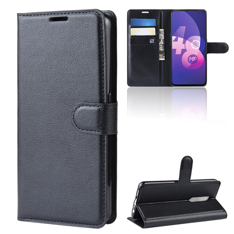 Litchi Texture Horizontal Flip Leather Case for OPPO F11 Pro, with Holder & Card Slots & Wallet & Photo Frame