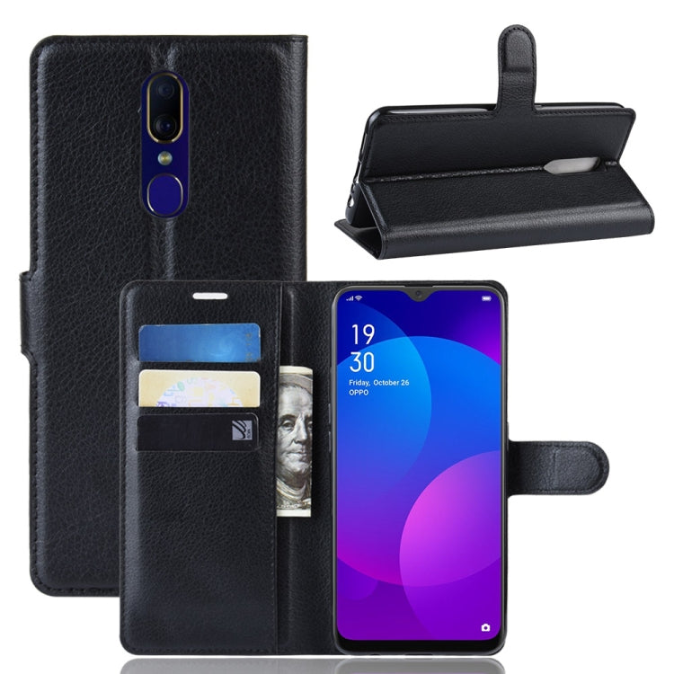 Litchi Texture Horizontal Flip Leather Case for OPPO F11, with Holder & Card Slots & Wallet