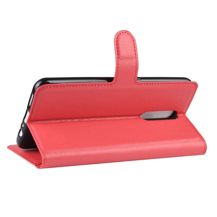 Litchi Texture Horizontal Flip Leather Case for OPPO F11, with Holder & Card Slots & Wallet