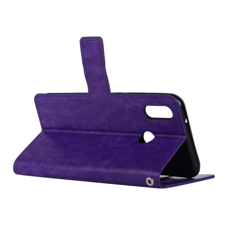 Crazy Horse Texture Horizontal Flip Leather Case with Holder & Card Slots & Wallet & Photo Frame for Huawei P20 Lite