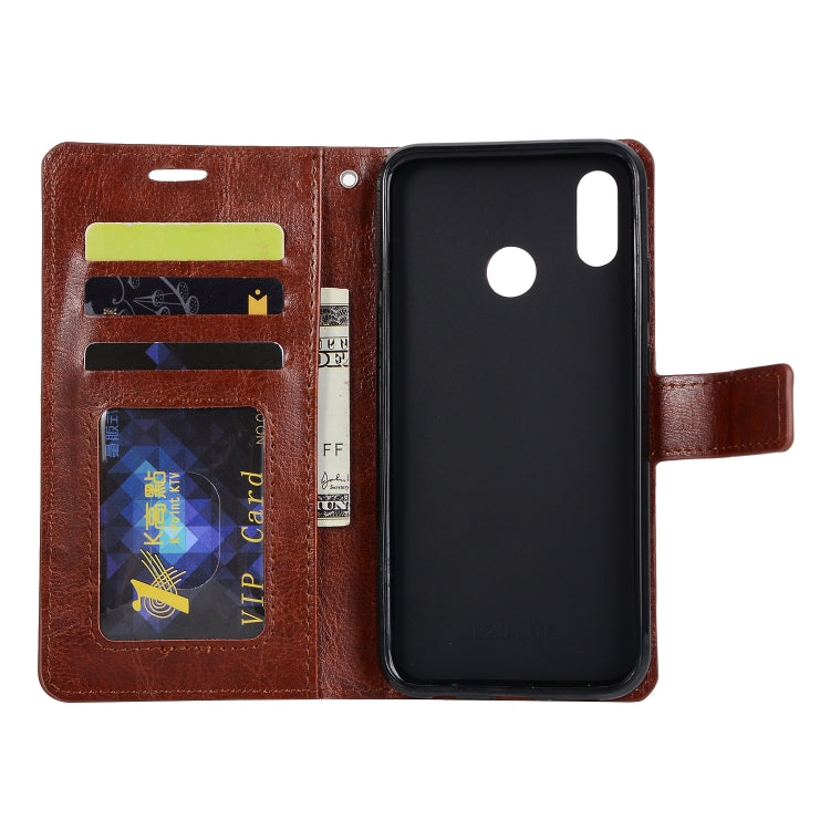 Crazy Horse Texture Horizontal Flip Leather Case with Holder & Card Slots & Wallet & Photo Frame for Huawei P20 Lite