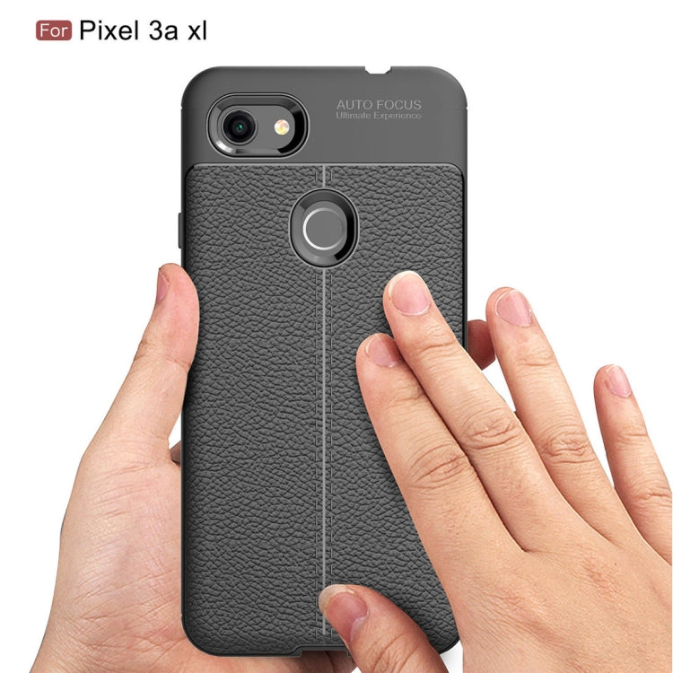 Litchi Texture TPU Shockproof Case for Google Pixel 3a XL