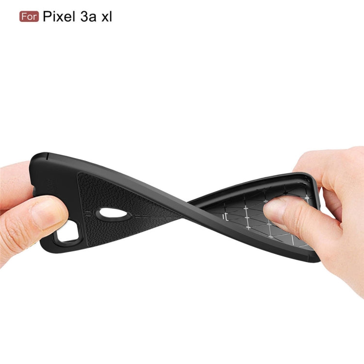 Litchi Texture TPU Shockproof Case for Google Pixel 3a XL