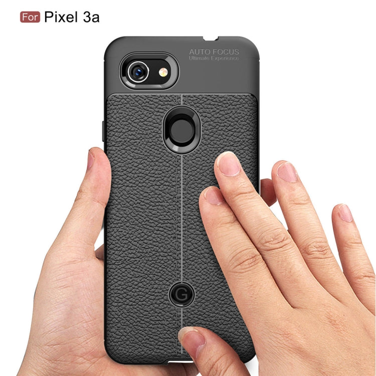 Litchi Texture TPU Shockproof Case for Google Pixel 3a