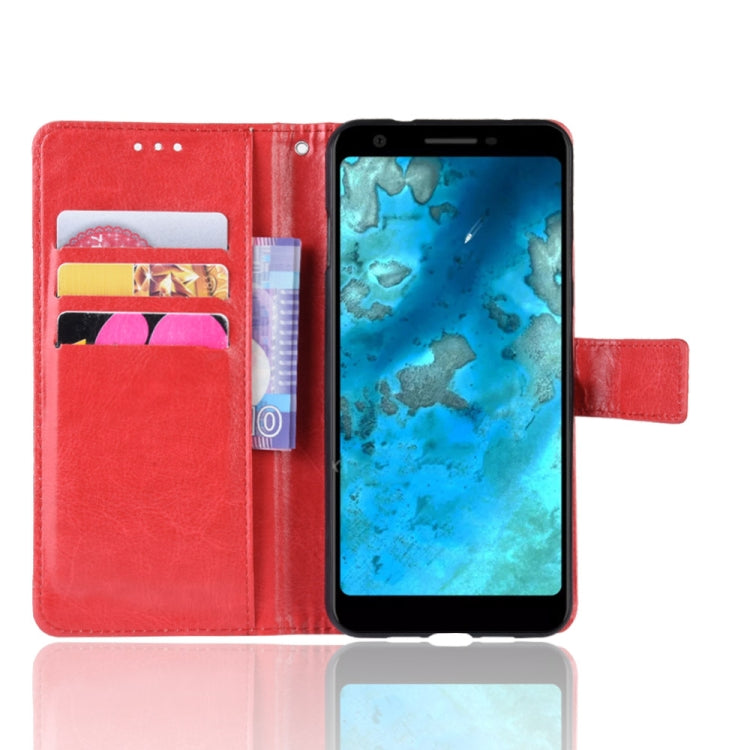 Retro Crazy Horse Texture Horizontal Flip Leather Case for Google Pixel 3a XL , with Holder & Card Slots & Photo Frame