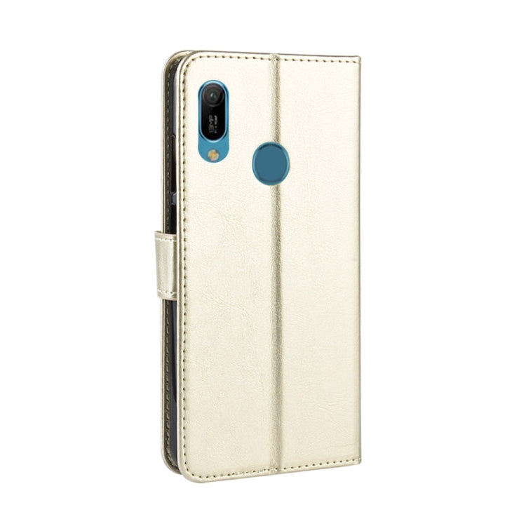 Retro Crazy Horse Texture Horizontal Flip Leather Case for Huawei Y6 (2019), with Holder & Card Slots & Photo Frame