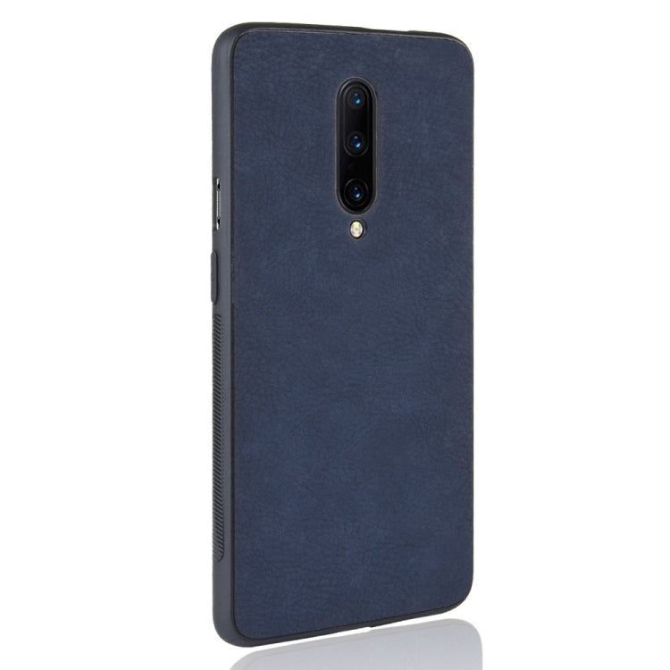 Shockproof Sheep Skin PC + PU + TPU Case for OnePlus 7 Pro(Blue)