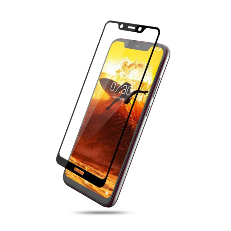 mocolo 0.33mm 9H 2.5D Silk Print Tempered Glass Film for Nokia X7