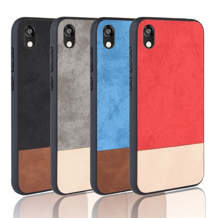 Shockproof Color Matching Denim PC + PU + TPU Protective Case for Huawei Y5 (2019) / Honor 8S