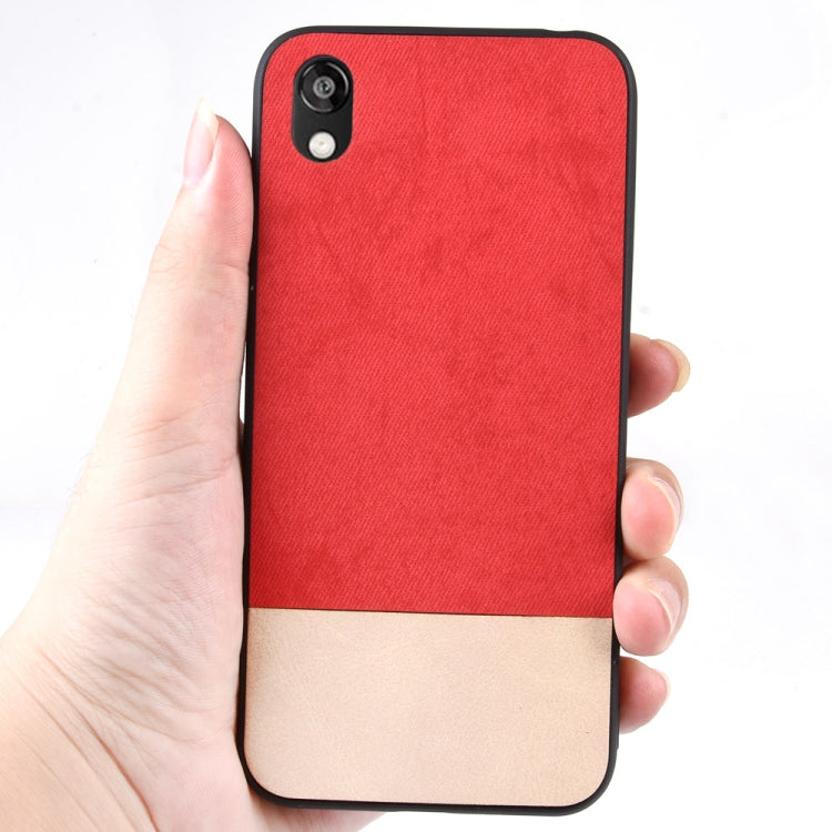 Shockproof Color Matching Denim PC + PU + TPU Protective Case for Huawei Y5 (2019) / Honor 8S