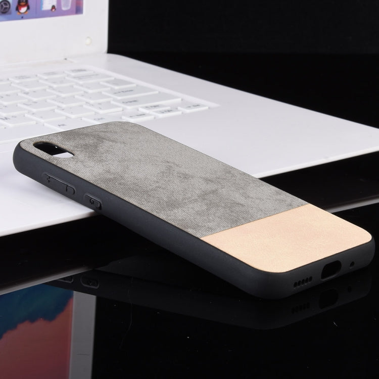 Shockproof Color Matching Denim PC + PU + TPU Protective Case for Huawei Y5 (2019) / Honor 8S