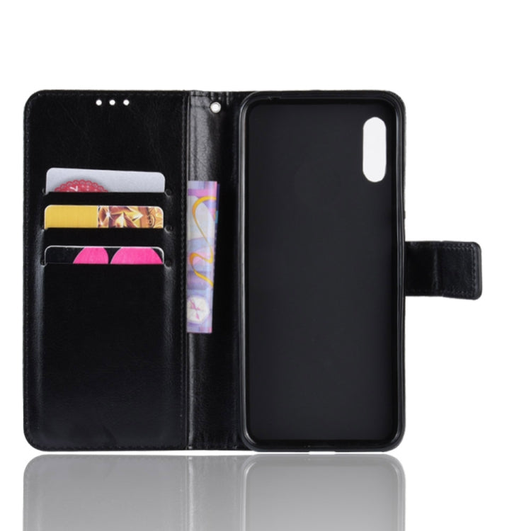 Retro Crazy Horse Texture Horizontal Flip Leather Case for Huawei Y6 Pro (2019), with Holder & Card Slots & Photo Frame
