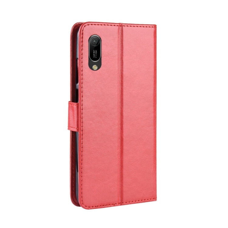 Retro Crazy Horse Texture Horizontal Flip Leather Case for Huawei Y6 Pro (2019), with Holder & Card Slots & Photo Frame