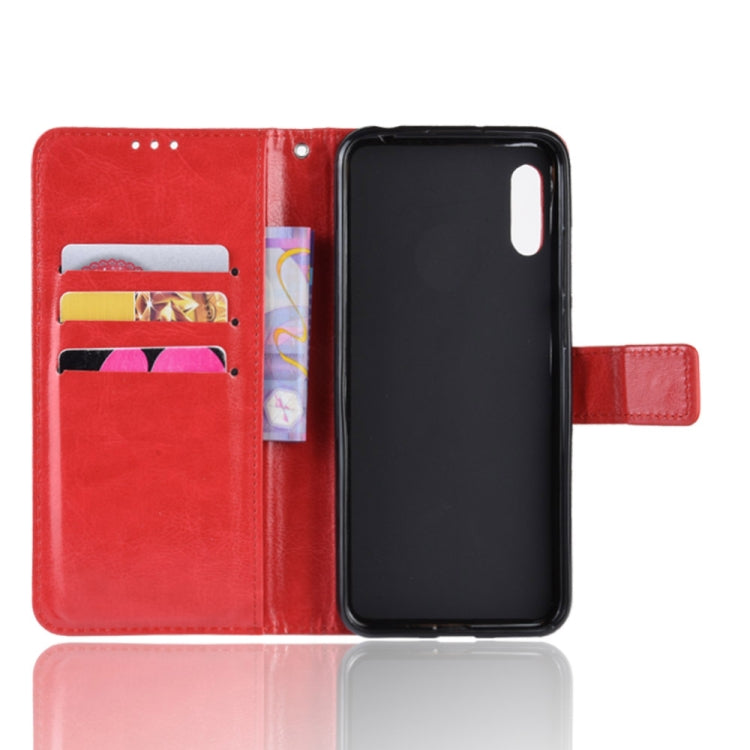 Retro Crazy Horse Texture Horizontal Flip Leather Case for Huawei Y6 Pro (2019), with Holder & Card Slots & Photo Frame