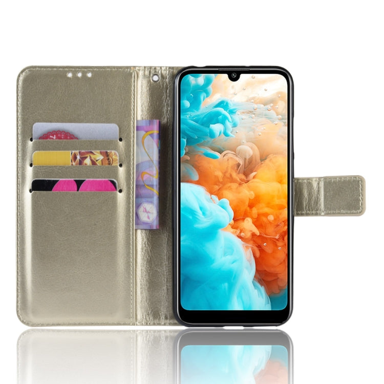 Retro Crazy Horse Texture Horizontal Flip Leather Case for Huawei Y6 Pro (2019), with Holder & Card Slots & Photo Frame