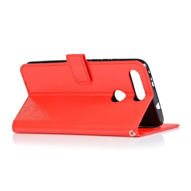 Crazy Horse Texture Horizontal Flip Leather Case with Holder & Card Slots & Wallet & Photo Frame for Huawei Honor V20