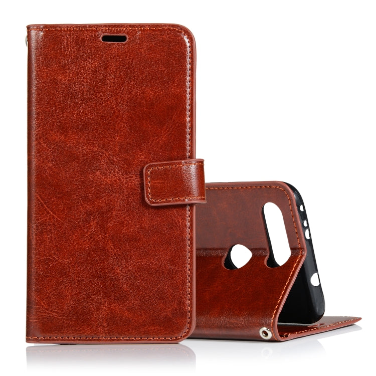 Crazy Horse Texture Horizontal Flip Leather Case with Holder & Card Slots & Wallet & Photo Frame for Huawei Honor V20