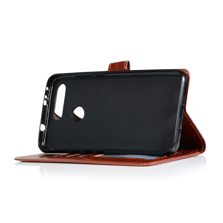 Crazy Horse Texture Horizontal Flip Leather Case with Holder & Card Slots & Wallet & Photo Frame for Huawei Honor V20