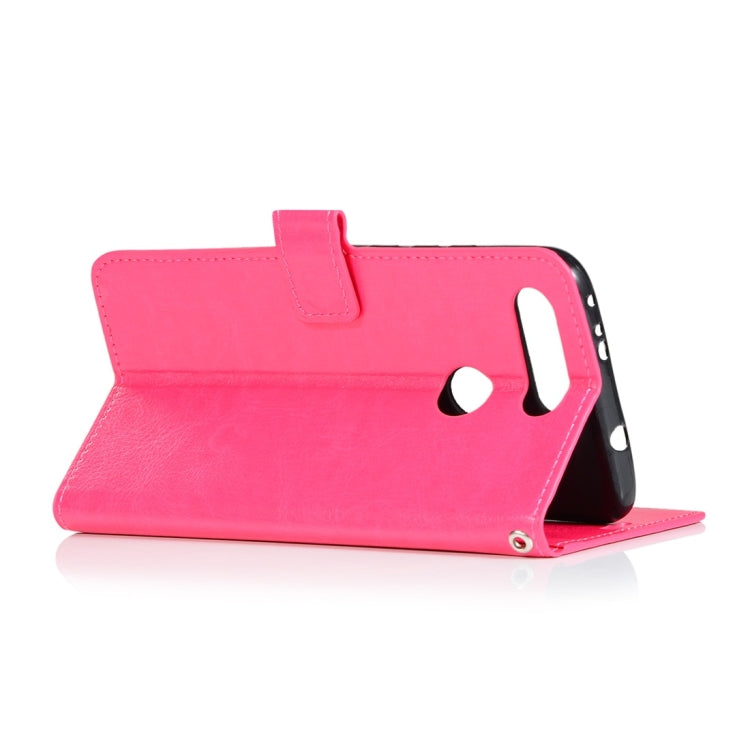 Crazy Horse Texture Horizontal Flip Leather Case with Holder & Card Slots & Wallet & Photo Frame for Huawei Honor V20