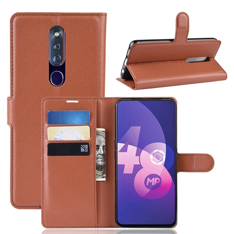 Litchi Texture Horizontal Flip Leather Case for OPPO F11 Pro, with Magnetic Buckle & Holder & Card Slots & Wallet