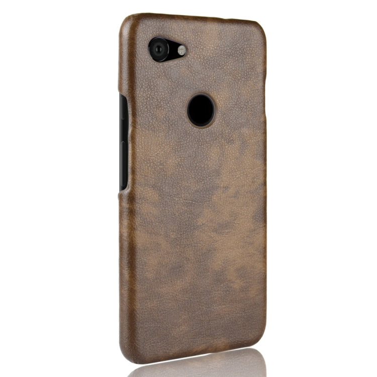 Shockproof Litchi Texture PC + PU Case for Google Pixel 3a