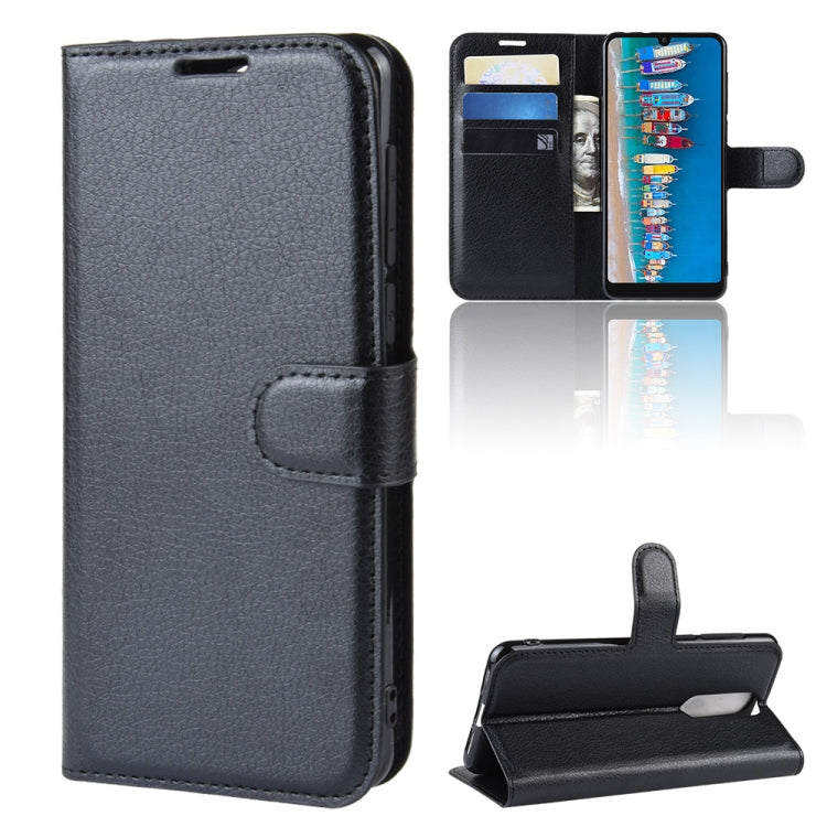 Litchi Texture Horizontal Flip Leather Case for Alcatel 3 2019, with Holder & Card Slots & Wallet
