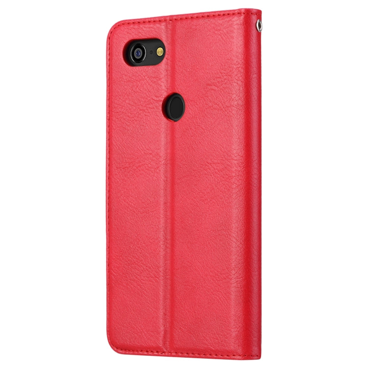 Knead Skin Texture Horizontal Flip Leather Case for Google Pixel 3a XL, with Photo Frame & Holder & Card Slots & Wallet